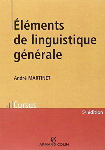 Eléments de linguistique générale