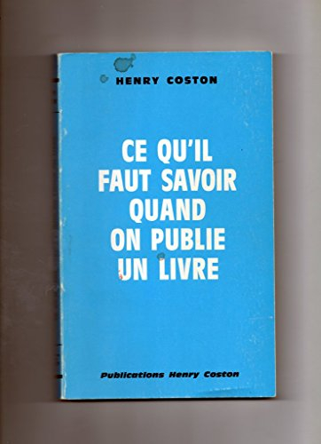 ce qu'il faut savoir quand on publie un livre