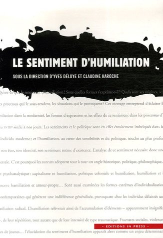Le sentiment d'humiliation