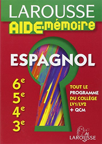 Espagnol 6e, 5e, 4e, 3e : tout le programme du collège + QCM