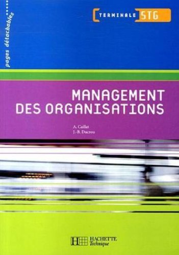 Management des organisations terminale STG