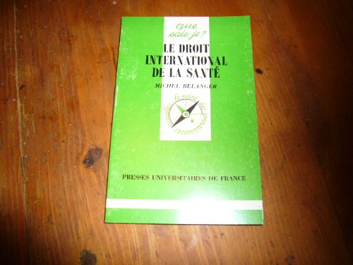 Le droit international de la santé