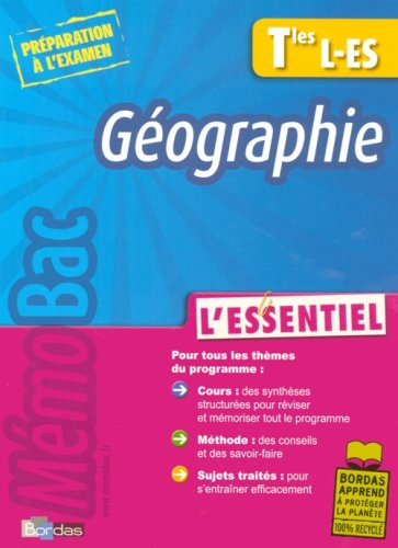 Géographie Tles L, ES