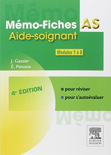 Mémo-fiches AS : modules 1 à 8 : aide-soignant