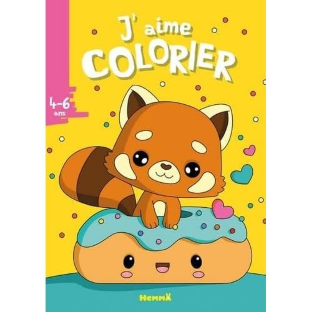 J'aime colorier, 4-6 ans : panda roux