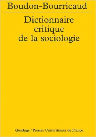 dictionnaire critique de la sociologie