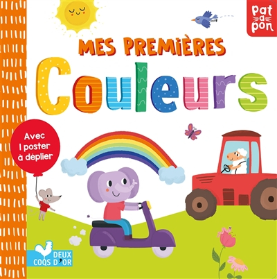 Mes premières couleurs : livre avec poster à déplier