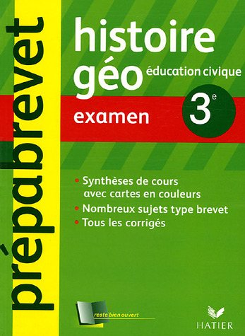 Histoire-géographie, éducation civique 3e : examen