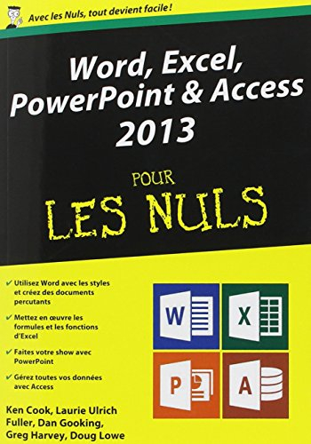 Word, Excel, PowerPoint & Access 2013 pour les nuls