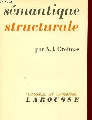 semantique structurale recherche de methode