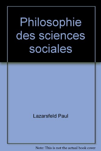 philosophie des sciences sociales