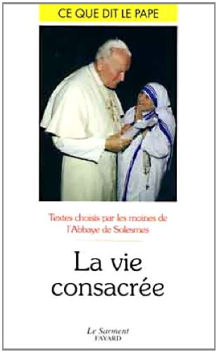 La vie consacrée