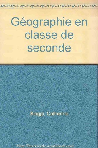 Géographie en classe de seconde