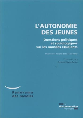 L'autonomie des jeunes : questions politiques et sociologiques sur les mondes étudiants