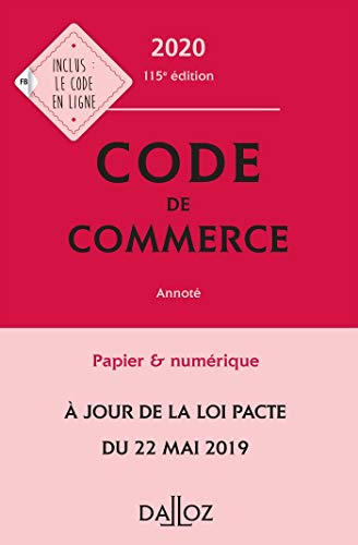 Code de commerce 2020, annoté