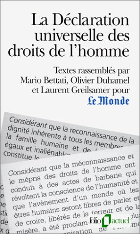 La Déclaration universelle des droits de l'homme