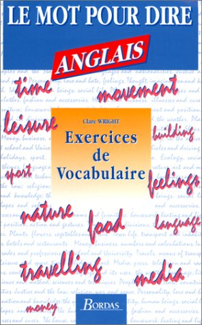 Exercices de vocabulaire anglais