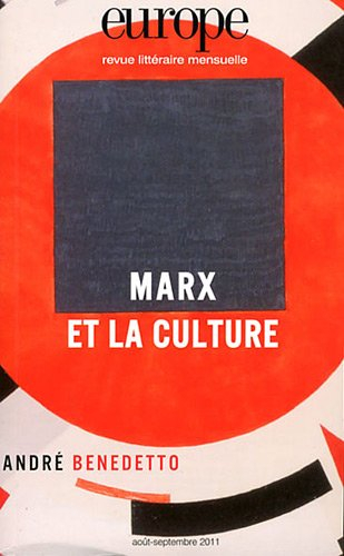 Europe, n° 988-989. Marx et la culture