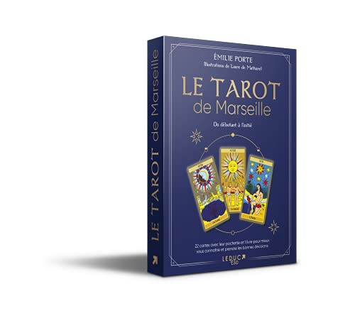Le tarot de Marseille : du débutant à l'initié : 22 cartes avec leur pochette et 1 livre pour connaî