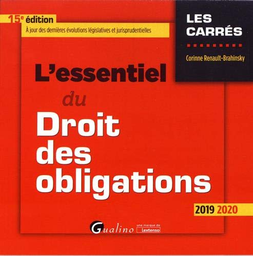 L'essentiel du droit des obligations : 2019-2020