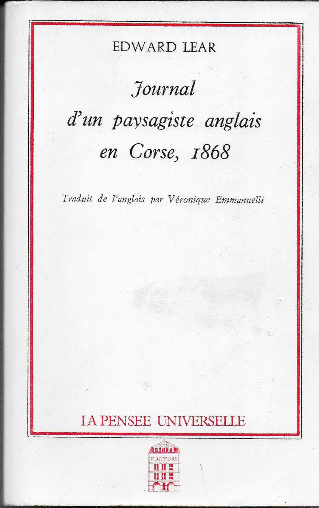 Journal d'un paysagiste anglais en Corse, 1868