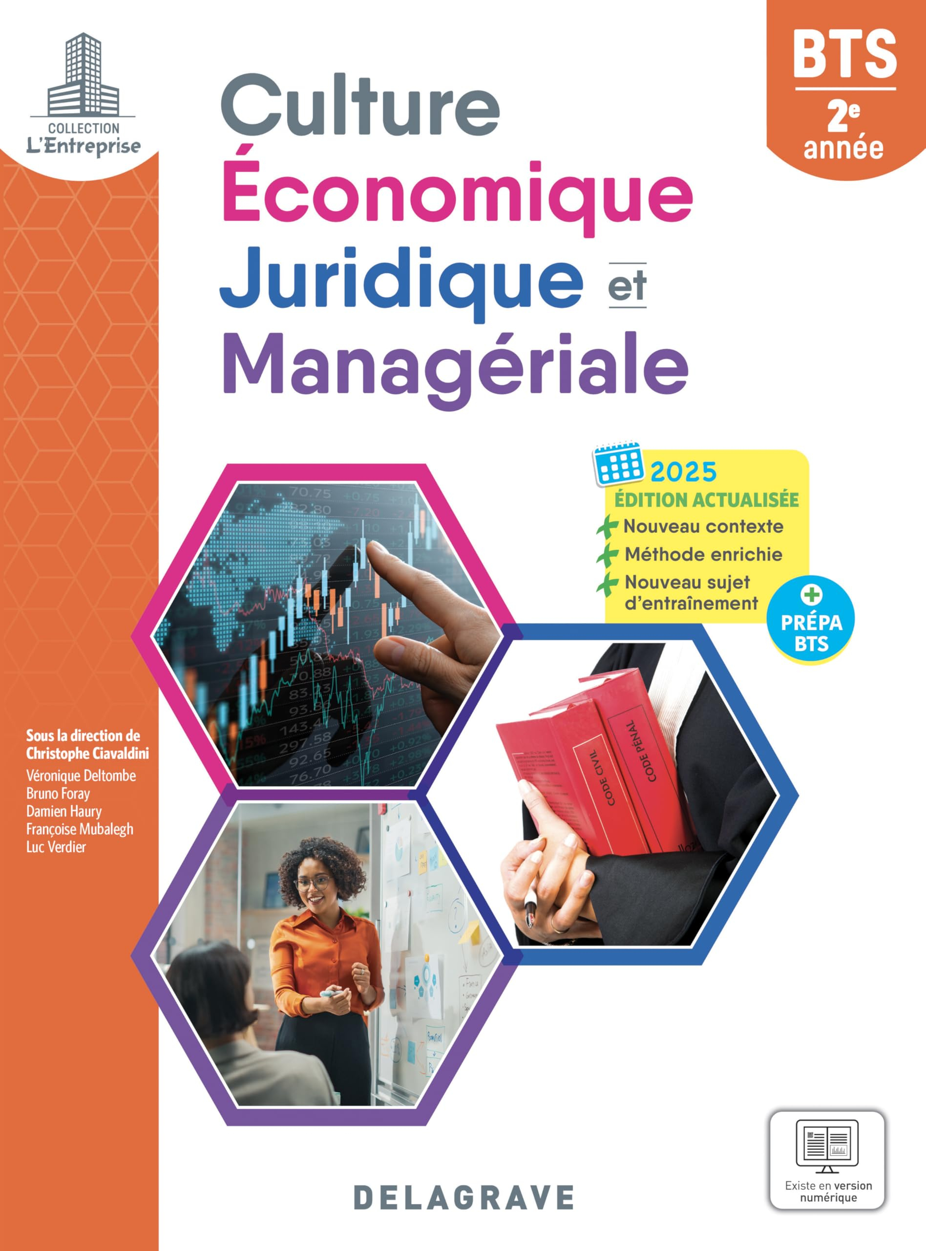 Culture économique, juridique et managériale BTS 2e année : + prépa BTS : 2025