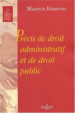 Précis de droit administratif et de droit public