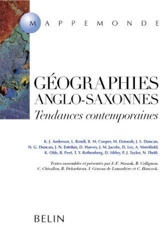 Géographies anglo-saxonnes : tendances contemporaines