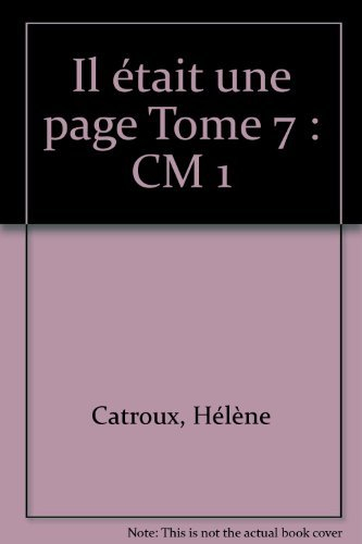 il était une page cm1, élève