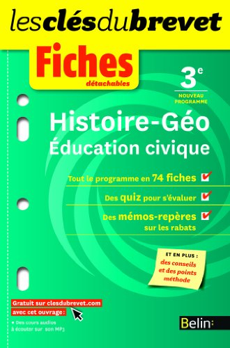Histoire géo, éducation civique 3e : nouveau programme