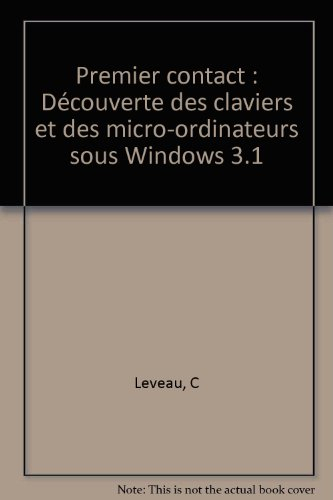 premier contact : découverte des claviers et des micro-ordinateurs sous windows 3.1