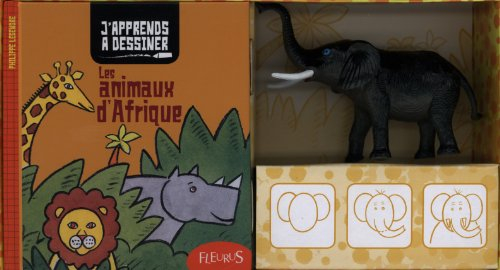 Mon coffret j'apprends à dessiner : les animaux d'Afrique