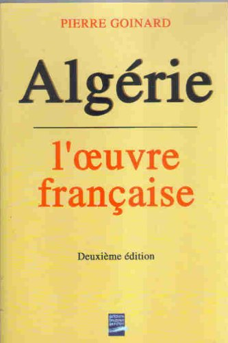 Algérie, l'oeuvre française