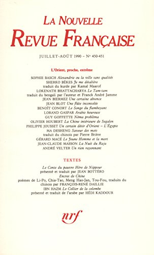 la n.r.f. numéro 450/451, juillet-août 1990