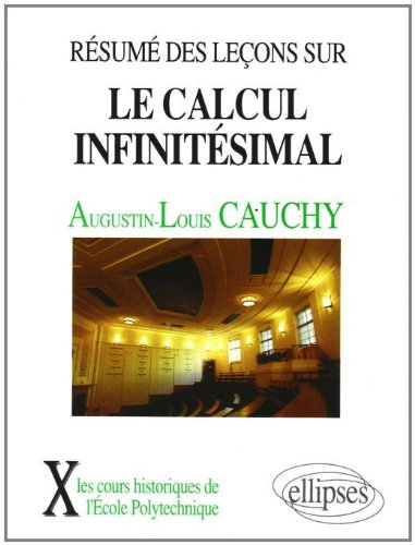 Résumé des leçons sur le calcul infinitésimal