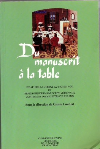 Du manuscrit à la table