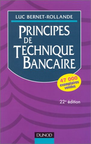 principes de technique bancaire