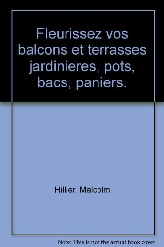 fleurissez vos balcons et terrasses