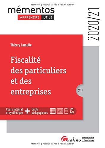 Fiscalité des particuliers et des entreprises : 2020-2021