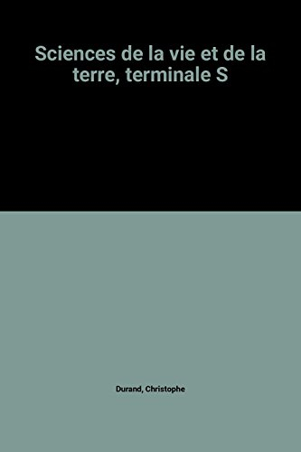 sciences de la vie et de la terre, terminale s