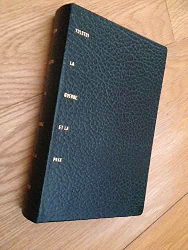 la guerre et la paix traduction intégrale et avant-propos de boris de schloezer (collection "les por