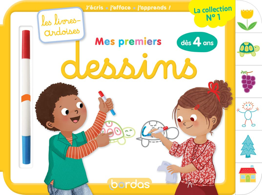 Mes premiers dessins : j'écris, j'efface, j'apprends : dès 4 ans