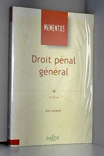 Droit pénal général
