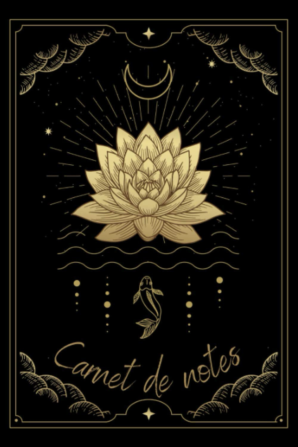 Carnet de notes: Fleur de lotus - Symbole du bouddhisme tibétain - Symbole de pureté absolue et de l
