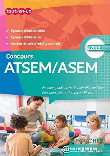 ATSEM-ASEM : fonction publique territoriale, Ville de Paris, concours externe, interne et 3e voie : 