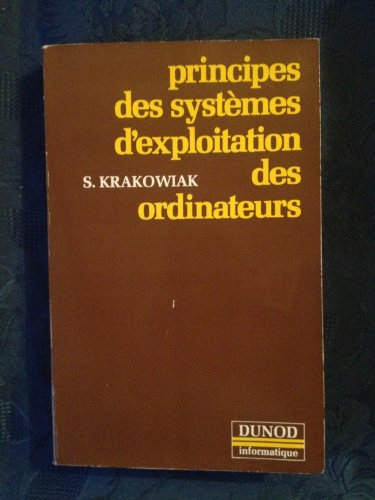 Principes des systèmes d'exploitation des ordinateurs