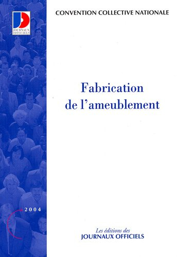 Ameublement : fabrication