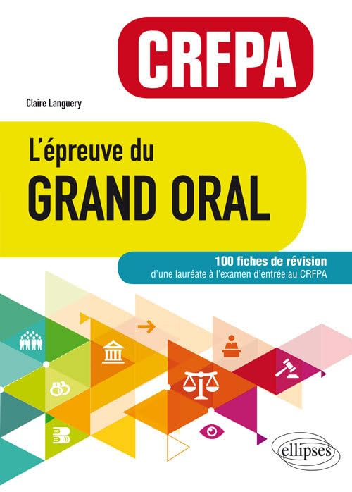 L'épreuve du grand oral CRFPA : 100 fiches de révision d'une lauréate à l'examen d'entrée au CRFPA