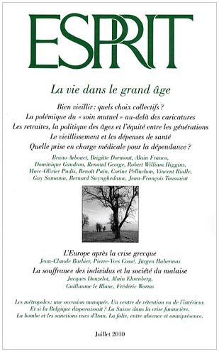 Esprit, n° 366. La vie dans le grand âge