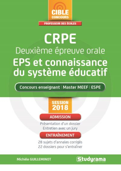 CRPE, deuxième épreuve orale, EPS et connaissance du système éducatif : concours enseignant, master 